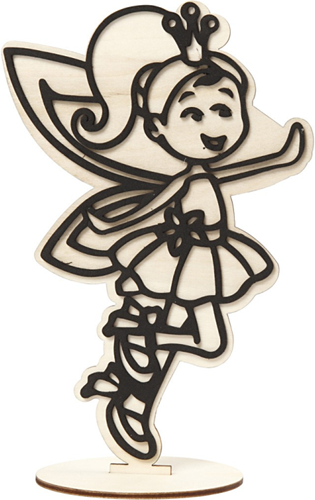 CC Houten Figuur Fee 21 cm