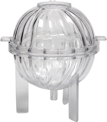 CC Candle Mould, Spiral sphere, H: 70 mm, 1 pc