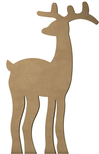 MDF Figuur Rendier 30 cm