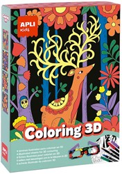 Apli 3D Animal Coloring Set