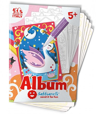 Sabbiarelli Zandschilderen Album de Magische Wereld 4 stuks