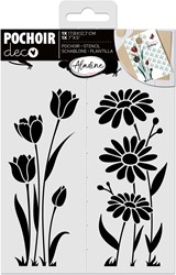 Aladine Stencil Tulp 18 x 13 cm