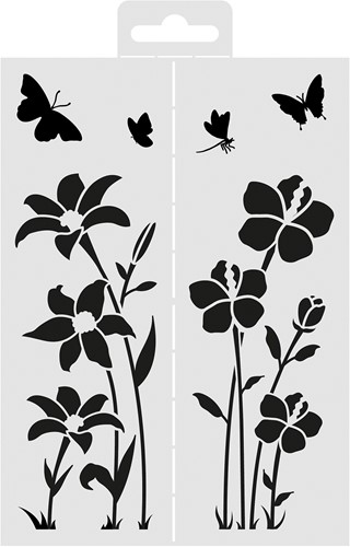 Aladine Stencik with Hibiscus Flowers-2