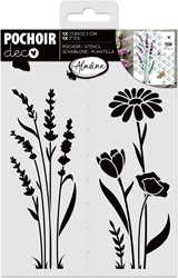 Aladine Stencil Lavenders 18 x 13 cm