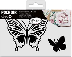 Aladine Stencil Butterfly 10 x 15 cm