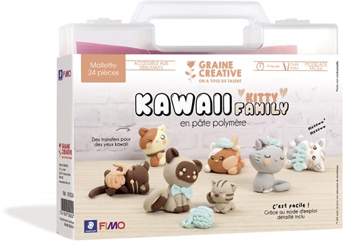 Fimo® Koffer Kawaii Katten