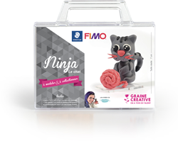 Fimo Polymer Clay Set Ninja the Cat