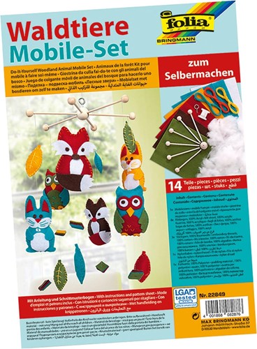 Folia Knutselset Mobiel Bosdieren 14 Delen-3