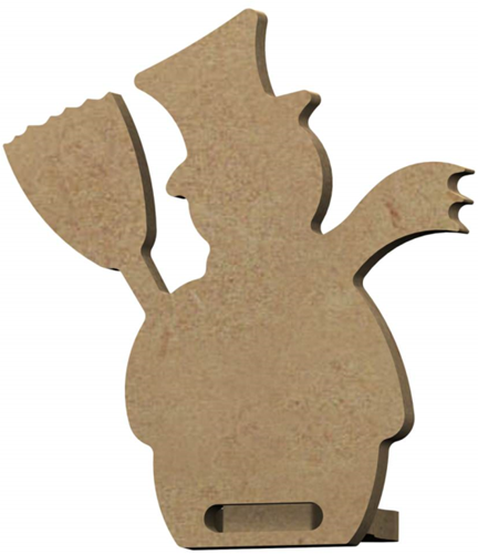 Gomille MDF Figuur Sneeuwpop Staand 10 cm 4 stuks
