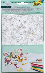 Folia Design Colouring Cards with Envelopes - Air Dance - 4 Cards with Envelopes