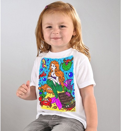 Splat Planet T-Shirt Coloring Set Mermaid (7-8 Years)-3