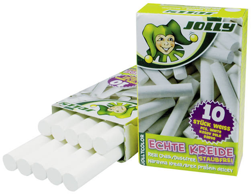 Jolly Schoolbordkrijt Wit 10 stuks