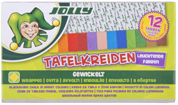 Jolly Blackboard Chalk Square Bright colors 12 pieces