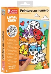 GC Paint by Numbers Set Dogs 18.5 x 22 cm