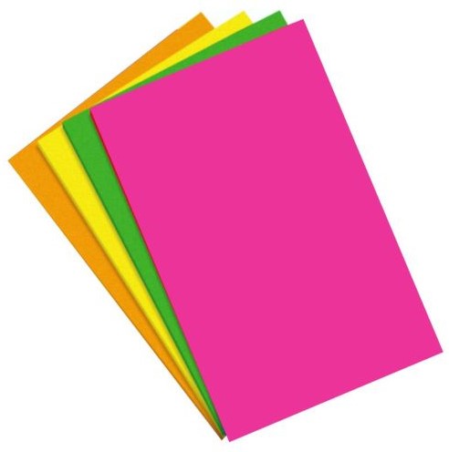Apli EVA Foam Fluo A4 Roze, Groen, Geel en Oranje
