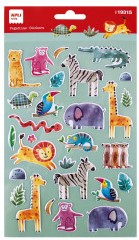 Apli Stickers Safari DIeren 28 stuk