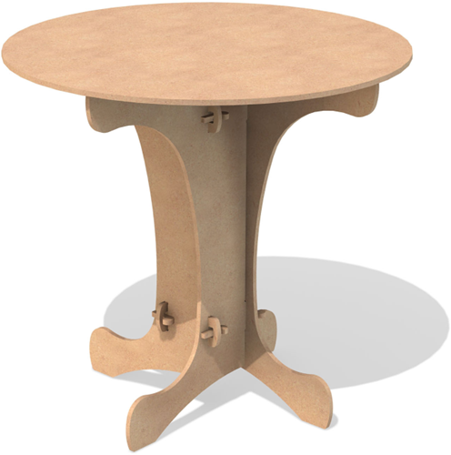 Gomille MDF Ronde Tafel 74 cm