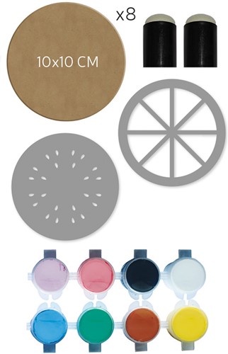 Aladine DIY Set Fruit Coaster Schilderen-3