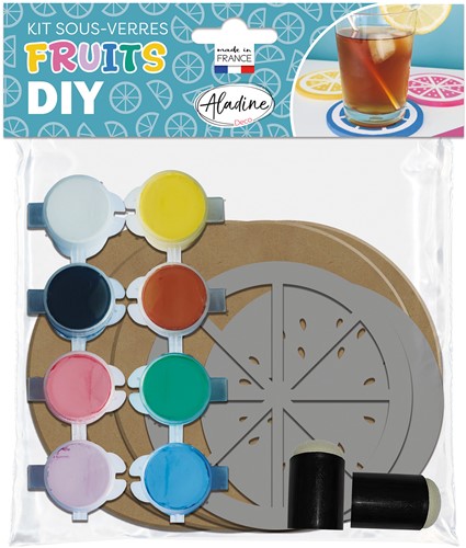 Aladine DIY Set Fruit Coaster Schilderen