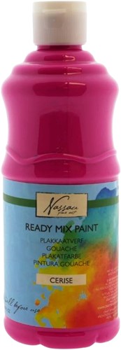 Nassau Ready Mix Gouache Plakkaatverf 500 ml Roze