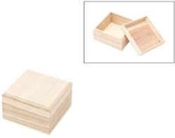 Houten Doosje 10x10x6 cm