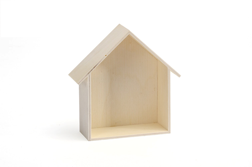 Houten Huisje 12,5x4,5x13 cm