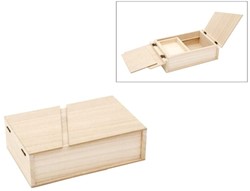 Houten Doos met Dienblad 20x13x6 cm