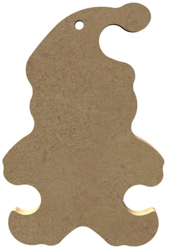 Gomille MDF Figuur Kerstman 10 cm