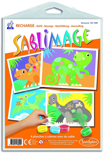 Sablimage Navulling Dino's 18x25 cm