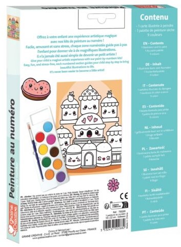 GC Paint by Numbers Set Kawaii Cakes 18.5 x 22 cm-2