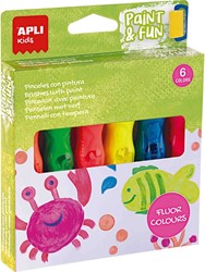 Apli Children’s Paint Neon Colours 14 ml 6 pcs