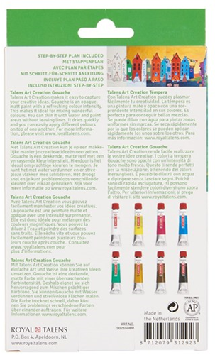 TAC Gouache Set 8 kleuren x12 ml-3