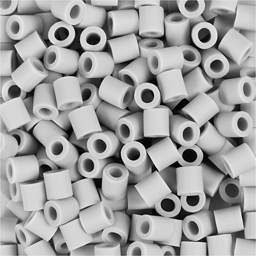 Nabbi BioBeads Strijkkralen Grijs 1000 stuks