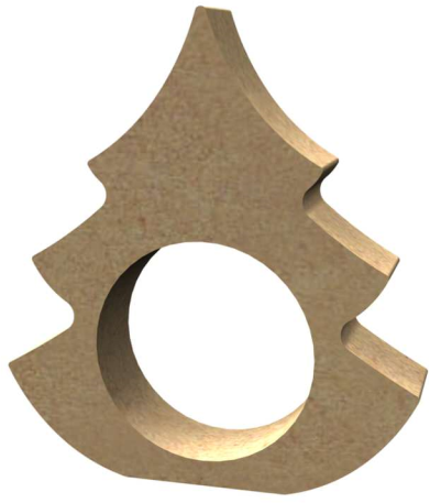 Gomille MDF Servettenhouder Boom 8x7 cm