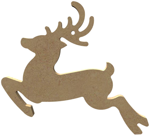 Gomille MDF Figuur Rennend Hert 10 cm