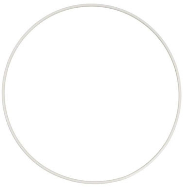 GC Metalen Ring 20 cm Wit