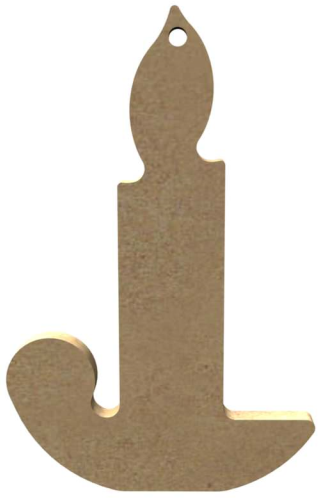 Gomille MDF Figuur Kaars 10 cm