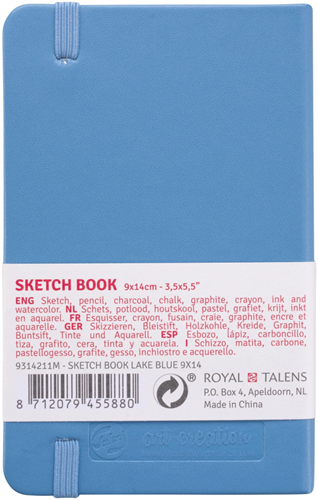TAC Sketchbook 9x14 cm 140gr 80 sheets Blue-3