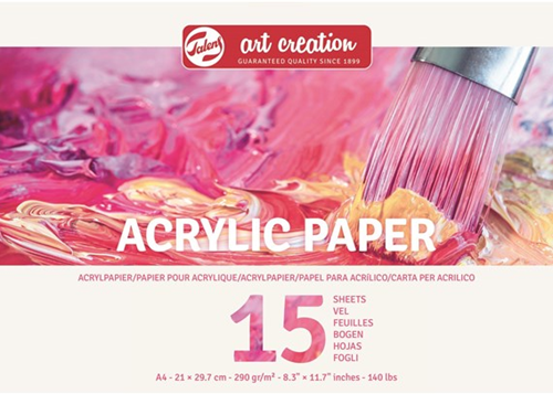 TAC Acrylic Paint Paper A4 290gr 15 sheets