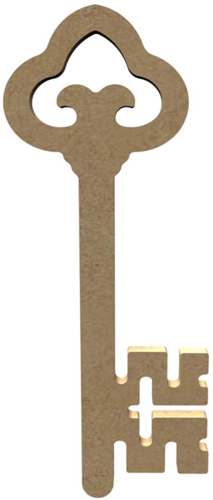 MDF Figuur Sleutel 10 cm