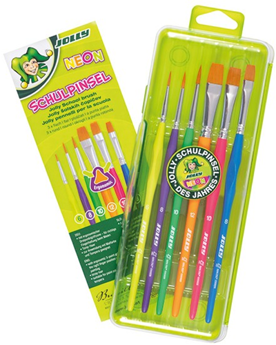 Jolly Penselenset Neon 6 stuks