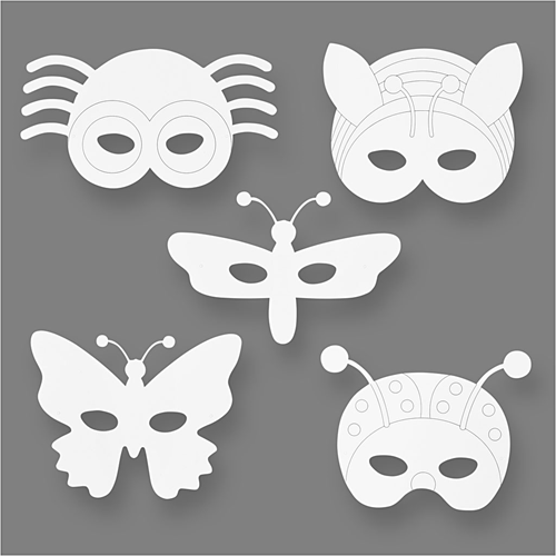 TeachMe Kartonnen Insecten Maskers 16 stuks