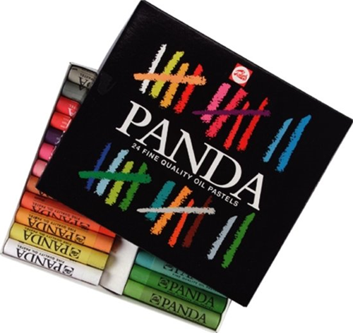 Panda Oliepastel Set 24 stuks