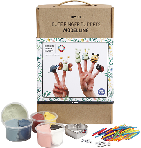 CC DIY Kit Schattige Vingerpoppen Boetseren