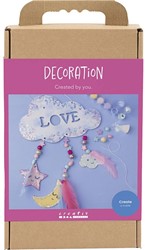 CC Hobby Set Decoration Cloud, Moon, and Star Glitter/Pastel Colors