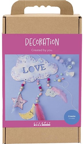 CC Hobby Set Decoration Cloud, Moon, and Star Glitter/Pastel Colors