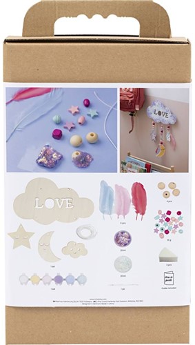 CC Hobby Set Decoration Cloud, Moon, and Star Glitter/Pastel Colors-2