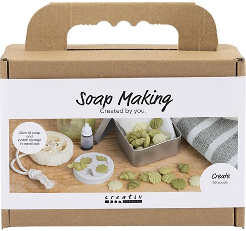 CC Mini Hobbyset Zeep Maken Schelpen Olijfgroen