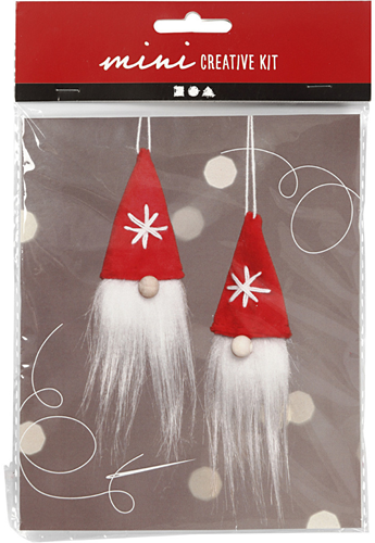 CC Mini Craft Kit, hanging Christmas gnome, H: 11 cm, 1 pack-2