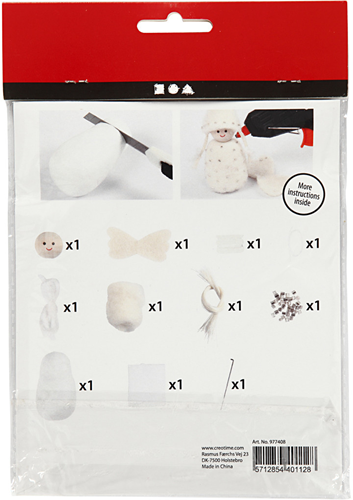 CC Mini Creative Kit Schattige Kerstengel 10 cm-3